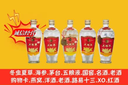嵊泗县求购回收老五粮液